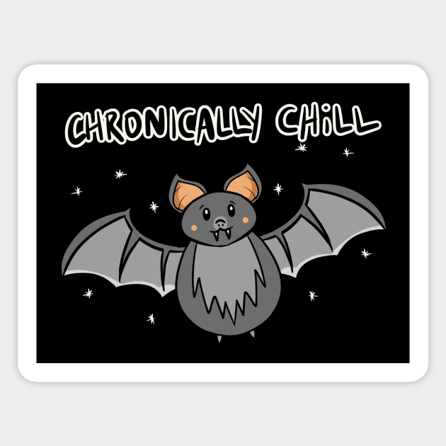 CHRONICALLY CHILL Sticker by roxiqt